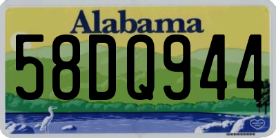 AL license plate 58DQ944