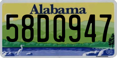 AL license plate 58DQ947