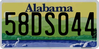 AL license plate 58DS044