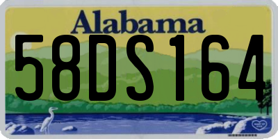 AL license plate 58DS164