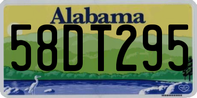 AL license plate 58DT295