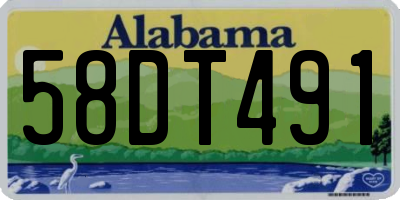 AL license plate 58DT491