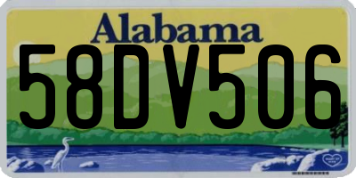 AL license plate 58DV506