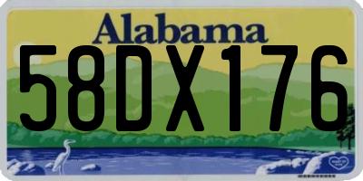 AL license plate 58DX176