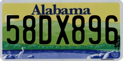 AL license plate 58DX896