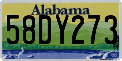 AL license plate 58DY273