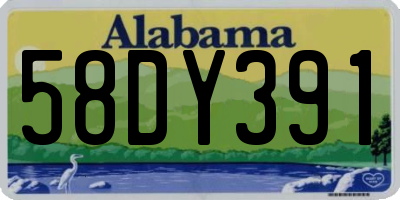 AL license plate 58DY391