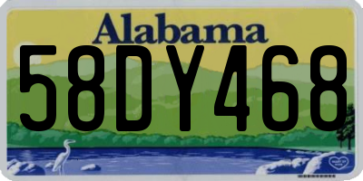 AL license plate 58DY468