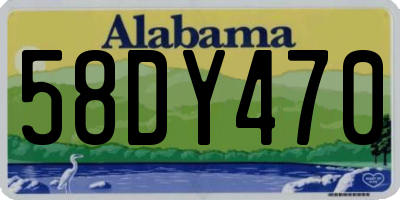 AL license plate 58DY470