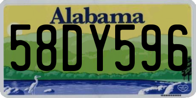 AL license plate 58DY596