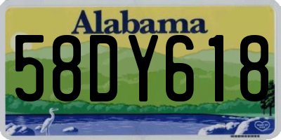 AL license plate 58DY618