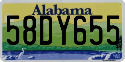 AL license plate 58DY655