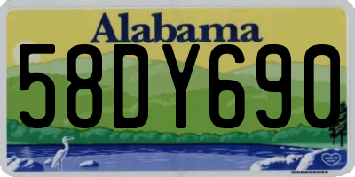 AL license plate 58DY690