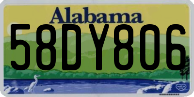 AL license plate 58DY806