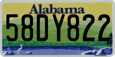 AL license plate 58DY822