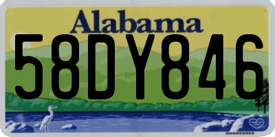 AL license plate 58DY846