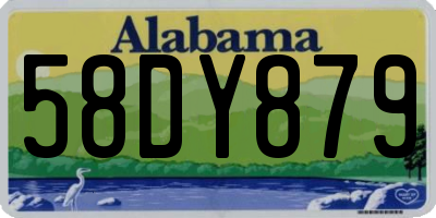 AL license plate 58DY879