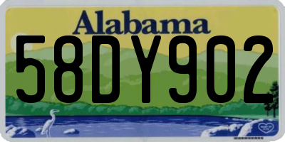 AL license plate 58DY902