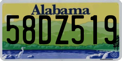 AL license plate 58DZ519