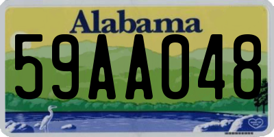 AL license plate 59AA048