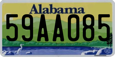 AL license plate 59AA085