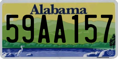AL license plate 59AA157