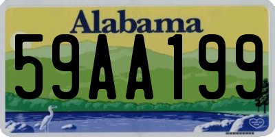 AL license plate 59AA199