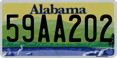 AL license plate 59AA202