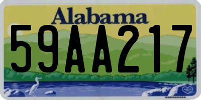 AL license plate 59AA217