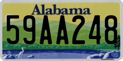 AL license plate 59AA248