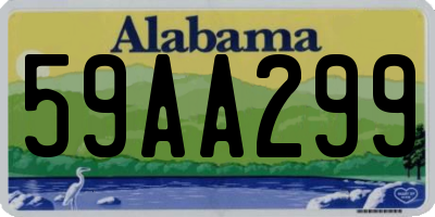 AL license plate 59AA299