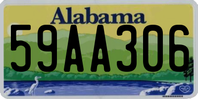 AL license plate 59AA306