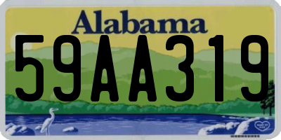 AL license plate 59AA319