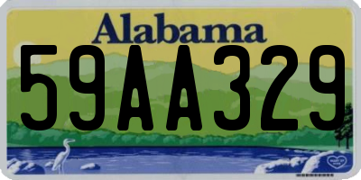 AL license plate 59AA329