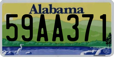 AL license plate 59AA371