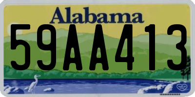 AL license plate 59AA413