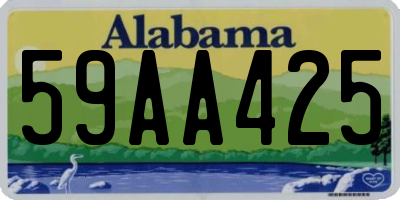 AL license plate 59AA425