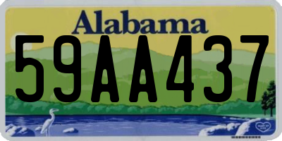 AL license plate 59AA437