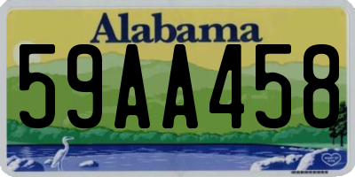 AL license plate 59AA458