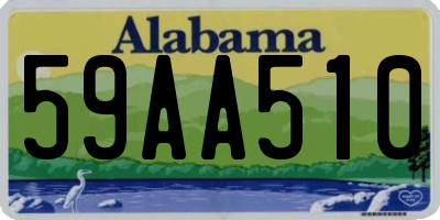 AL license plate 59AA510