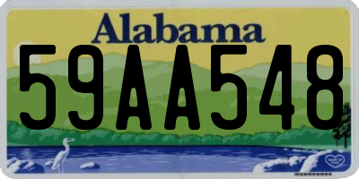 AL license plate 59AA548