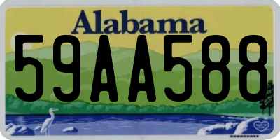 AL license plate 59AA588