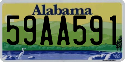 AL license plate 59AA591