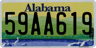 AL license plate 59AA619