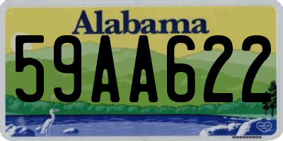 AL license plate 59AA622