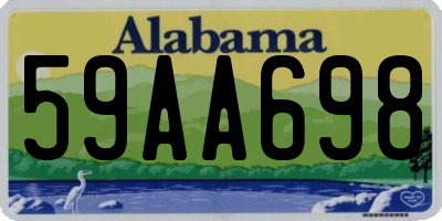 AL license plate 59AA698