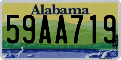 AL license plate 59AA719