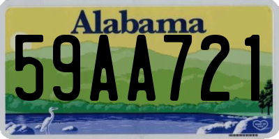 AL license plate 59AA721