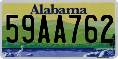 AL license plate 59AA762
