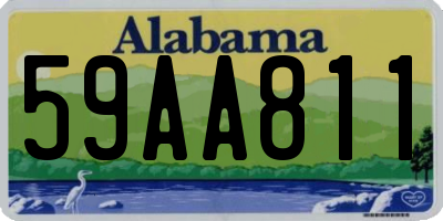 AL license plate 59AA811